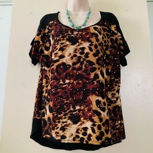Leopard Print Women's Top